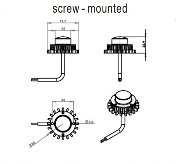 ORANJE bumper flitser compact - synchronisatie mogelijkheid