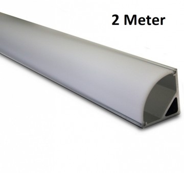 2 meter - hoek - LED profiel - aluminium