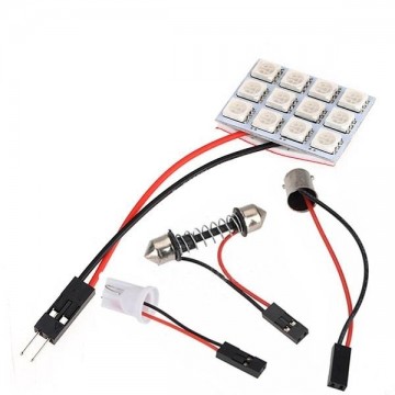 Dome LED Paneel Blauw 12SMD 5050