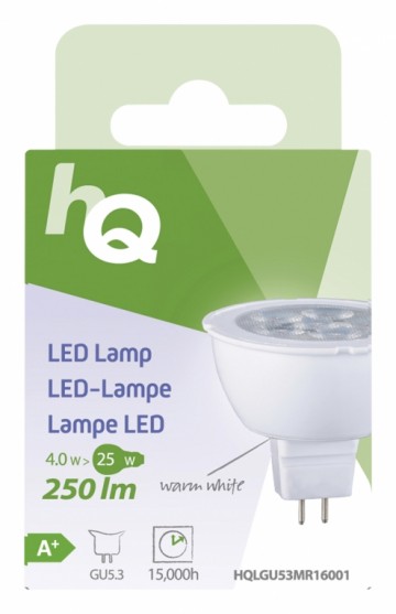 LED-lamp MR16 GU5.3 4W 250 lm 2 700 K