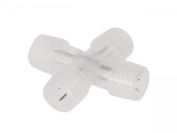 X-connector voor 9 meter LED slang - Transparant