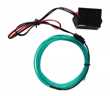 EL wire - IJSBLAUW - interieur verlichting - 12 Volt - 2 meter