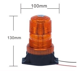 LED flash zwaailamp - E-Keurmerk - R10 - 10V-110V - Oranje