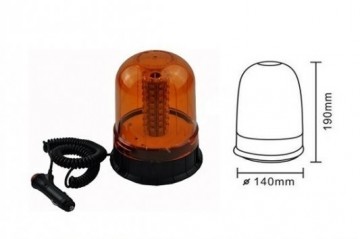 LED zwaailamp - E-Keurmerk - R10 - magneet - Oranje