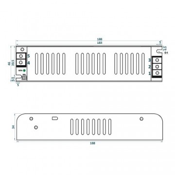 Inbouw driver 24V, 4.2A - 101Watt - Adler2