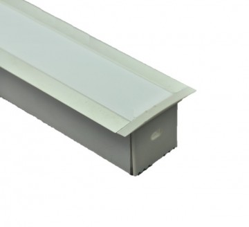 1 meter - 35mm inbouw XL- LED Profiel- aluminium