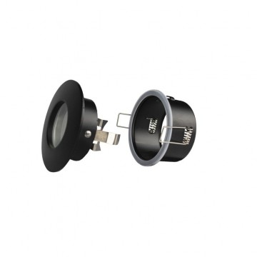 Inbouw spot GU10 - IP44 - Aluminium - Rond armatuur - Met diffuser