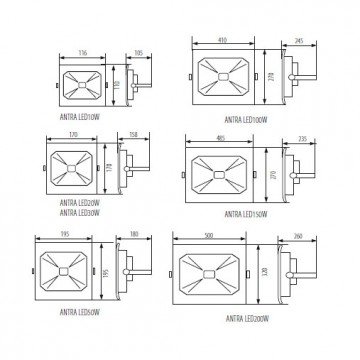 Kanlux schijnwerper led afmetingen 0