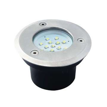 LED grondspot - 0,7W - 65mm - Koud wit - Inbouw - Rond