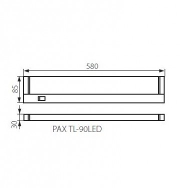 LED keuken blad verlichting - onderbouw - 58cm - Neutraal wit