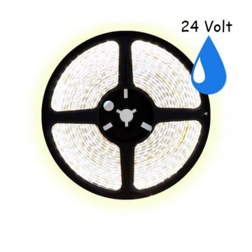 7,5 meter koud wit led strip waterproof IP68 - 120Leds/m - 24V - 2835