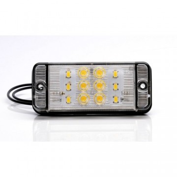 LED achteruitrijlicht - 12 LEDs - Wit - 12/24V - ECE E20