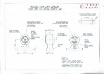 Zijmarkeringslicht 12/24V LED - Rood/Wit 6x LED - L1162