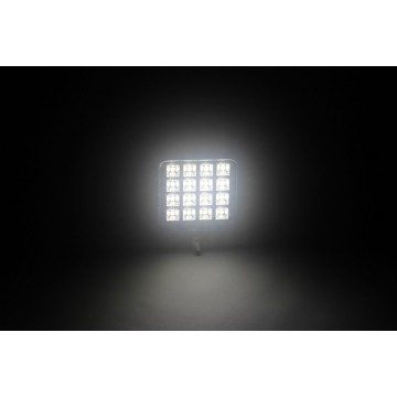 LED SPOT - 16 LEDs - 16W - Ingebouwde schakelaar - Vierkant