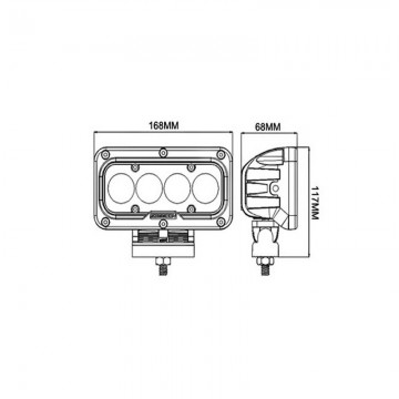 Lampa robocza led 4x 10w cree 1
