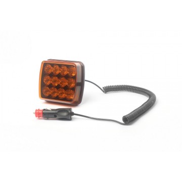 Oranje flitser- 12 LED - 5W - R65 R10 E-keurmerk - Magnetisch