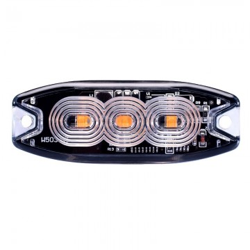 LED flitser - R65 - 19 flits patronen - 3-LED - Oranje - 12-24 Volt - IP67