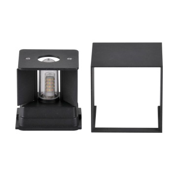 LED gevellamp G9 - 5W - Zwart