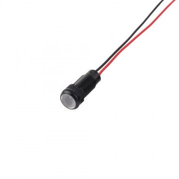 Mini LED indicatielampje - Wit - 12mm - 12/24V