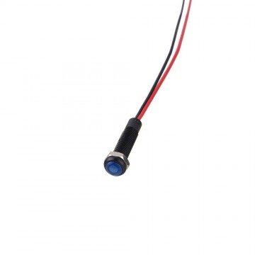 Mini LED indicatielampje - Blauw - 6mm - 12/24V