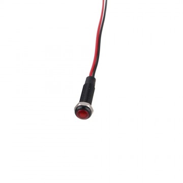 Mini LED indicatielampje - Rood - 6mm - 12/24V