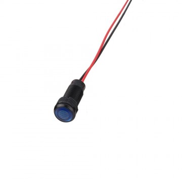Mini LED indicatielampje - Blauw - 10mm - 12/24V