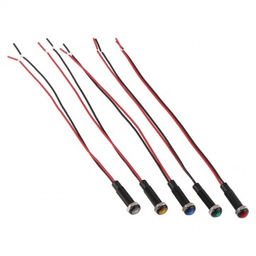 Mini LED indicatielampje - Blauw - 6mm - 12/24V