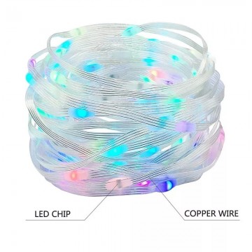 LED lichtslinger ultra dun - 10 meter - Dreamcolor / RGB