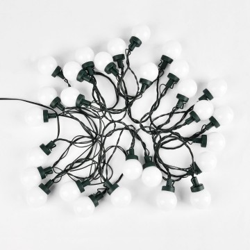 LED kerstverlichting - Warm witte bolletjes - 30 stuks - 9 meter - Koppelbaar