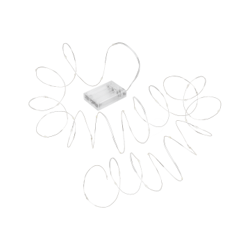 Kerst LED verlichting - Ultra dun - Warm wit - 5 meter - Op batterijen