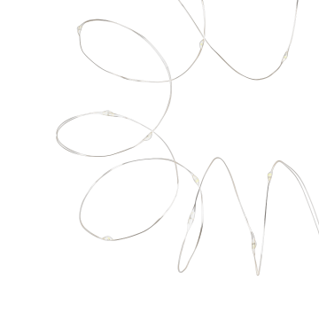 Kerst LED verlichting - Ultra dun - Warm wit - 5 meter - Op batterijen