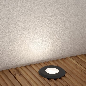 LED terrasverlichting rond - 60mm - 230V - Warm wit