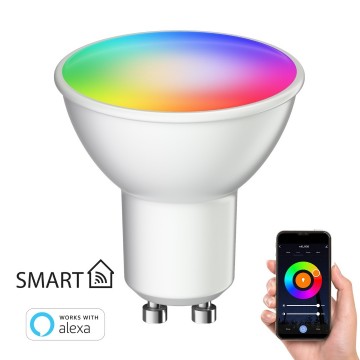 Smart wifi lamp - GU10 - RGB + warm / koud wit