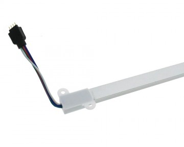 LED strip 100cm - Aluminium Profiel - IP65 - RGB - Male + female aansluiting