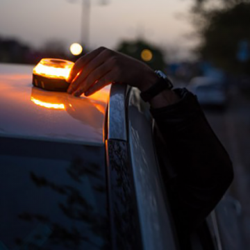 COB LED beacon - Oranje - 4W - 2 standen