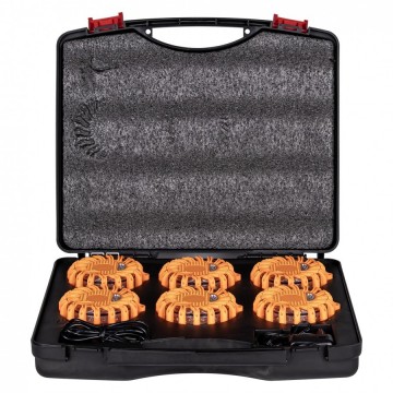 Led flare set 6 pcs in a carrying case