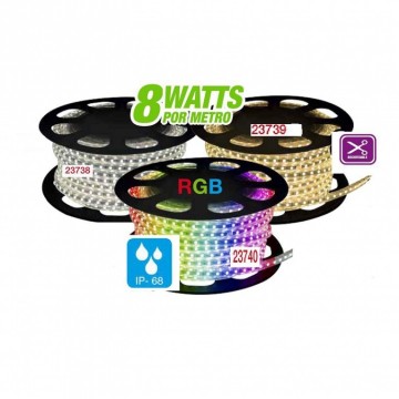 RGB LED Strip Outdoor IP68 - 25 Meter - 220V - Matel2