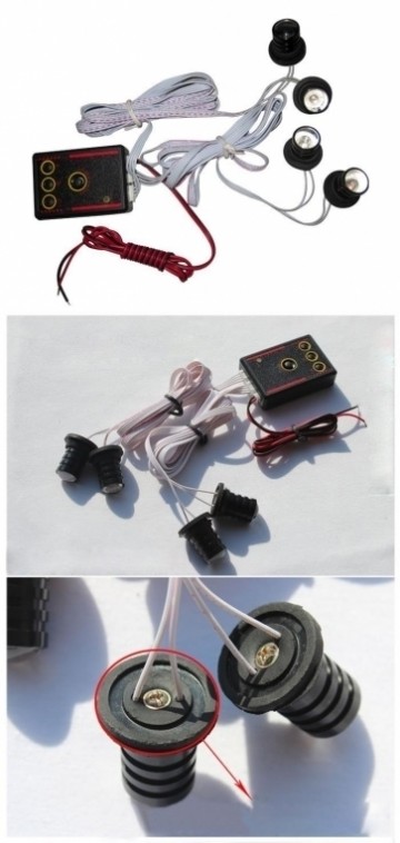 ROOD / BLAUW strobe 4-LED light flitser -zwaailicht