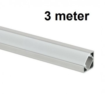 3 meter - 45 graden - LED Profiel - aluminium