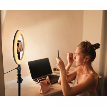 LED selfie ringlamp - Met telefoonhouder en controller