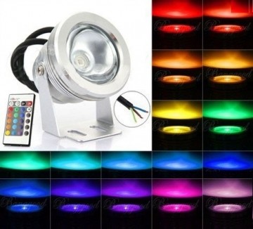 10W LED SPOT light RGB outdoor 12 volt - dimbaar
