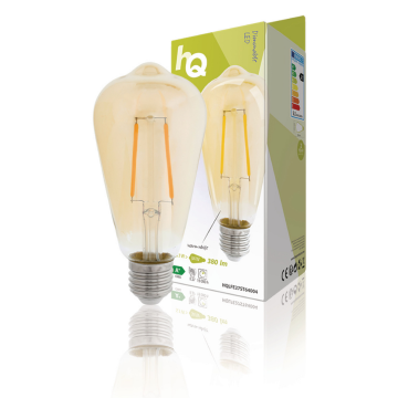 LED Vintage E27 - 5,1 Watt - Dimbaar - 380 lumen - 2500K - HQ