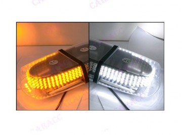 ORANJE/WIT dak zwaailicht 240 LED - magneet bevestiging