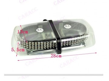 ORANJE/WIT dak zwaailicht 240 LED - magneet bevestiging