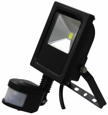 10W PIR LED Schijnwerper warm wit 3000K Slim