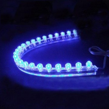 24-LED Strip Flexibele Verlichting voor Aquarium BLAUW