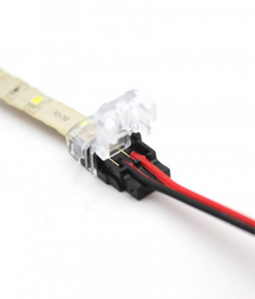 Ledstrip naar kabel Connector 8mm - 2-aderig
