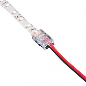 Ledstrip naar kabel Connector 8mm - 2-aderig