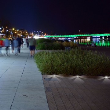 LED grondspot - tuinpad 4 kanten - 51mm - warm wit - 3W