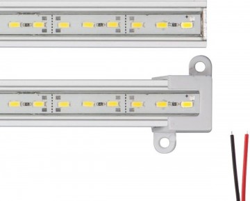 LED strip 50cm - Aluminium profiel - 12V - IP65 - Extra warm wit
